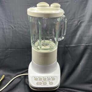 KitchenAid White Blender Glass Jar 5 Speed Countertop Mixer Tested